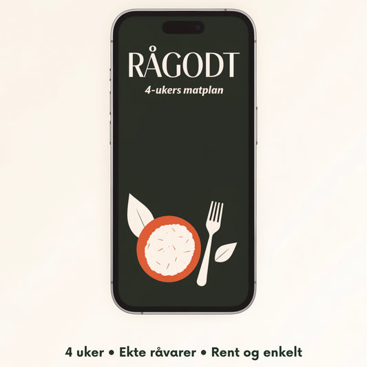 Rågodt™ 4-ukers matplan med ekte råvarer